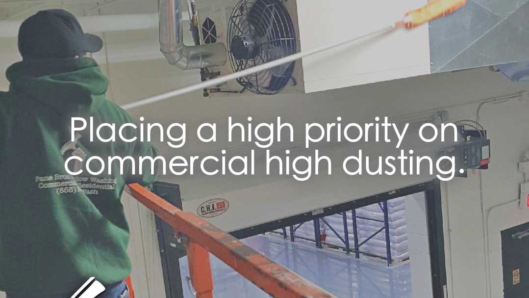 caption: placing a high priority on commercial high dusting